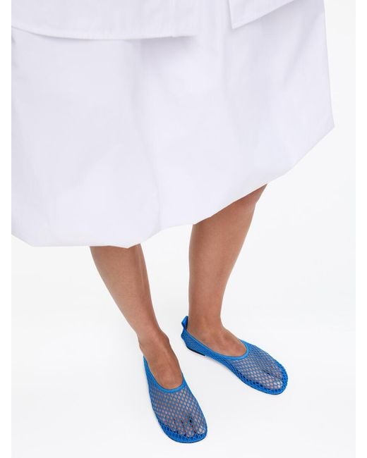 ARKET White Mesh Ballerina Flats