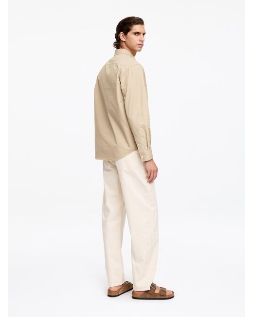 ARKET Natural Relaxed Cotton Twill Shirt for men