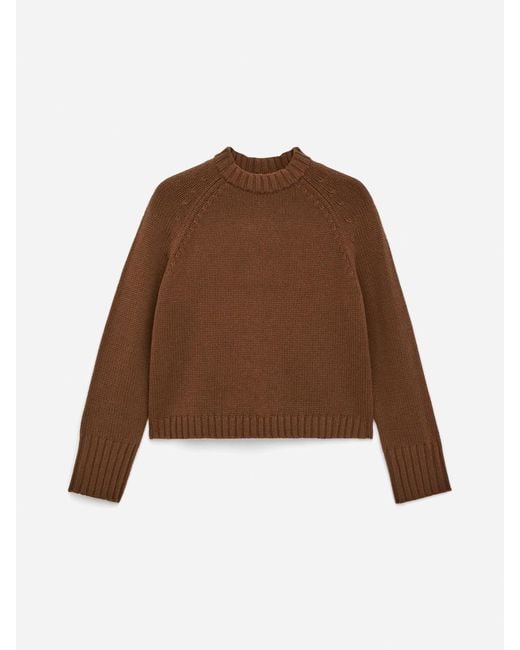 ARKET Brown Chunky Pure Cashmere Jumper