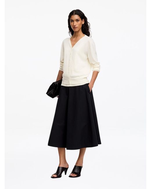 ARKET White Merino Wool Cardigan