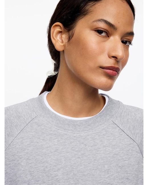 ARKET White French Terry Sweatshirt