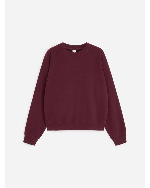 ARKET Red Terry Sweatshirt