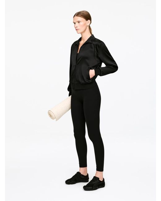 ARKET Black Satin Jacket