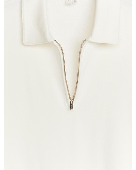 ARKET Poloshirt Mit Kurzem Reißverschluss in White für Herren