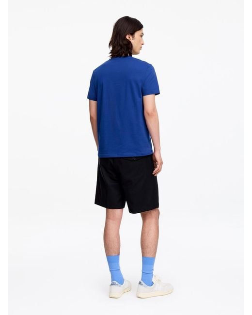ARKET Blue 170 Gsm Regular T-Shirt for men