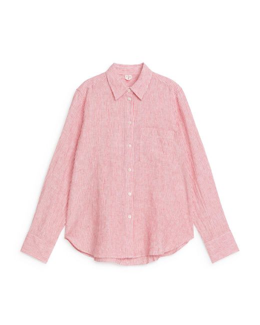 ARKET Pink Linen Shirt