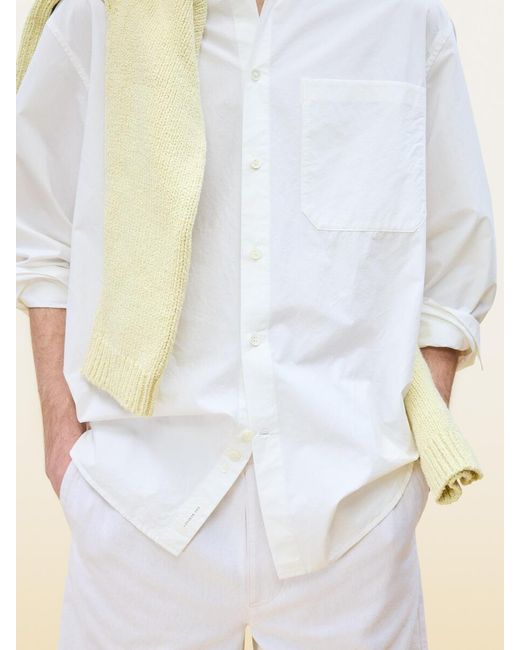 ARKET White Band-Collar Poplin Shirt for men