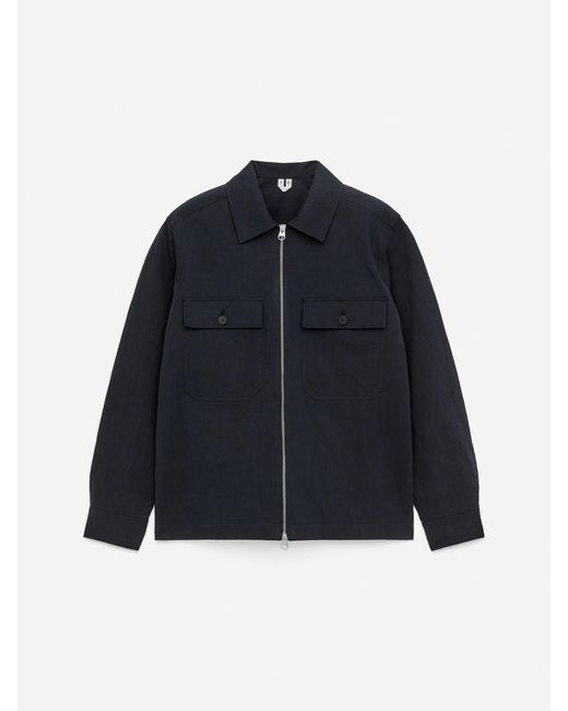 ARKET Blue Zip Overshirt for men