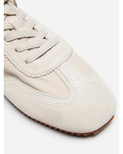ARKET White Suede Nylon Trainers