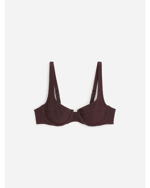 ARKET White Balconette Bikini Top