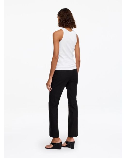 ARKET White Ribbed Tank Top