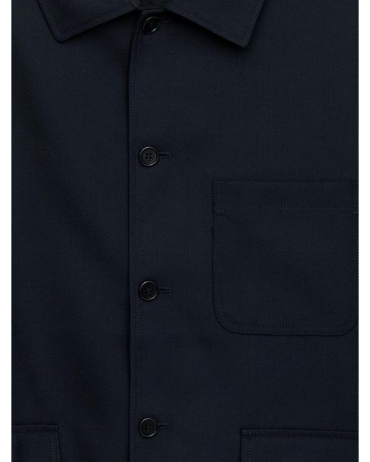 ARKET Blue Wool-Blend Hopsack Jacket for men