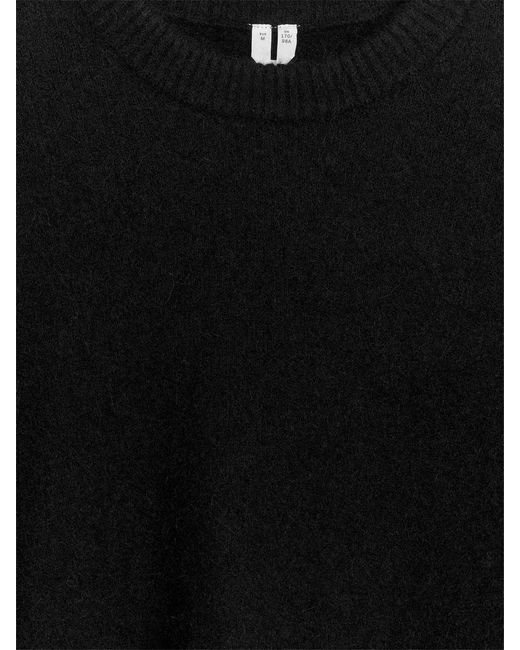 ARKET Black Alpaca-Wool Blend Jumper