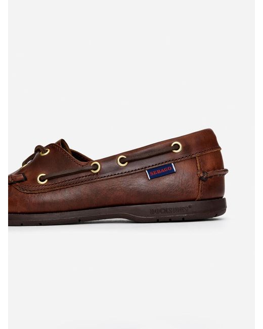 ARKET Blue Sebago Victory Waxy Boat Shoes