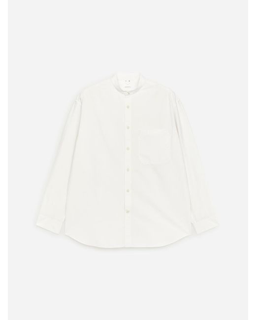 ARKET White Band-Collar Poplin Shirt for men