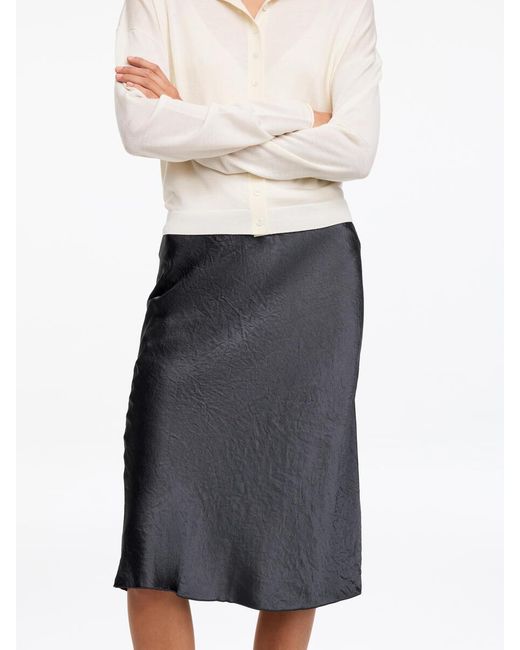 ARKET White Satin Slip Skirt