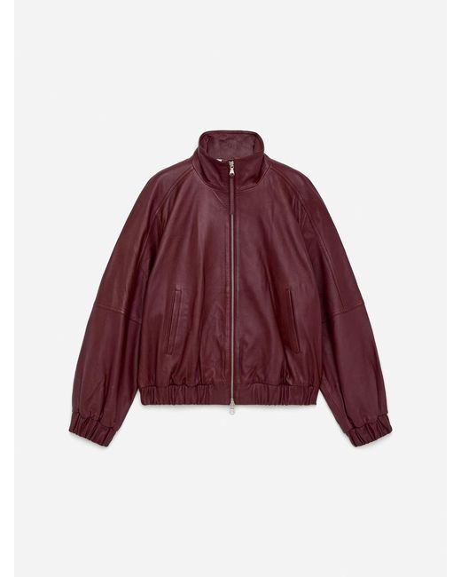 ARKET Red Leather Jacket