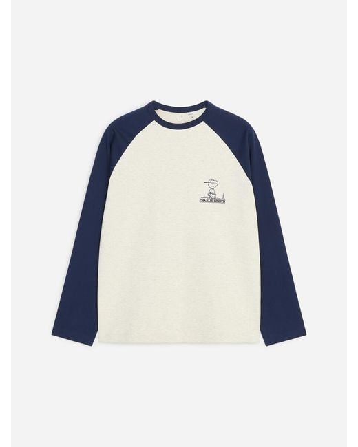 ARKET Blue Peanuts Baseball T-Shirt for men