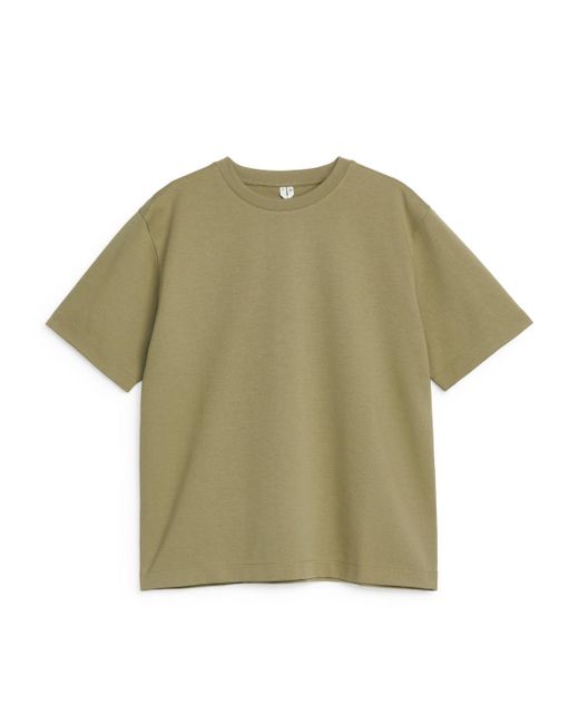ARKET Green Interlock T-shirt for men