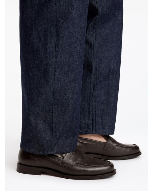 ARKET Blue Leather Loafers for men