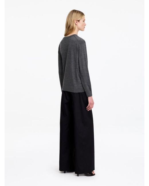 ARKET Gray Merino Wool Cardigan
