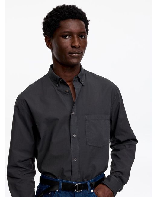 ARKET Blue Relaxed Poplin Shirt for men