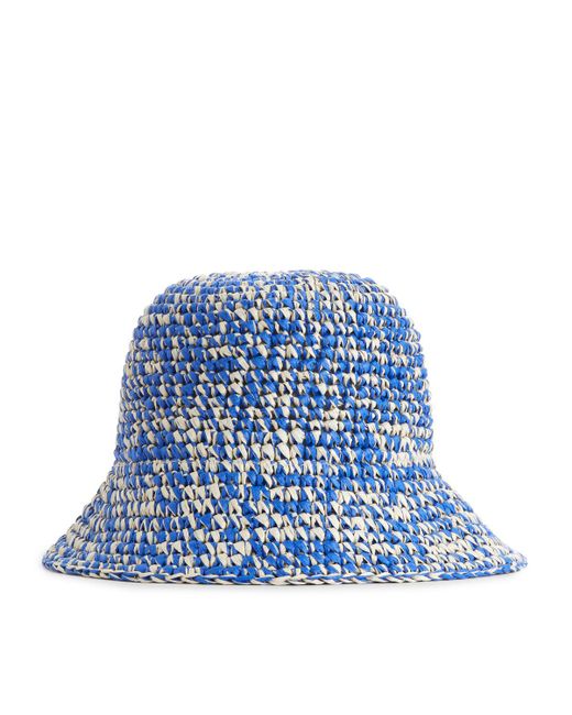 ARKET Blue Straw Hat Straw Hat