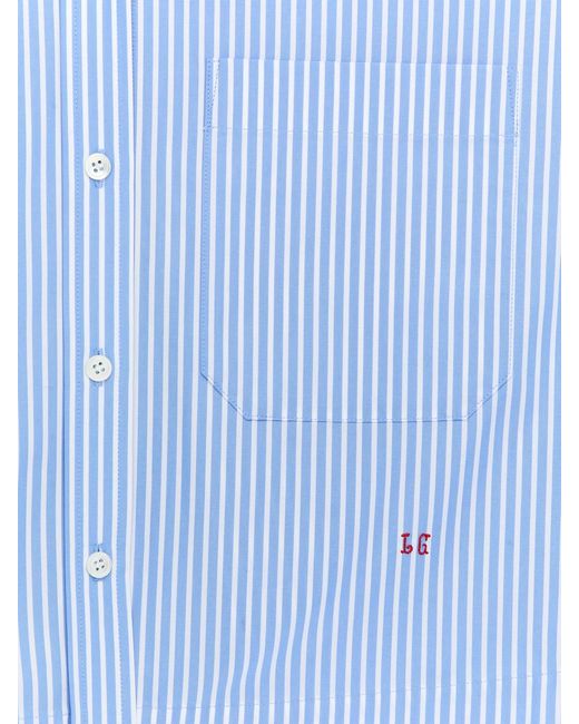 ARKET Blue And Laila Gohar Cropped Shirt