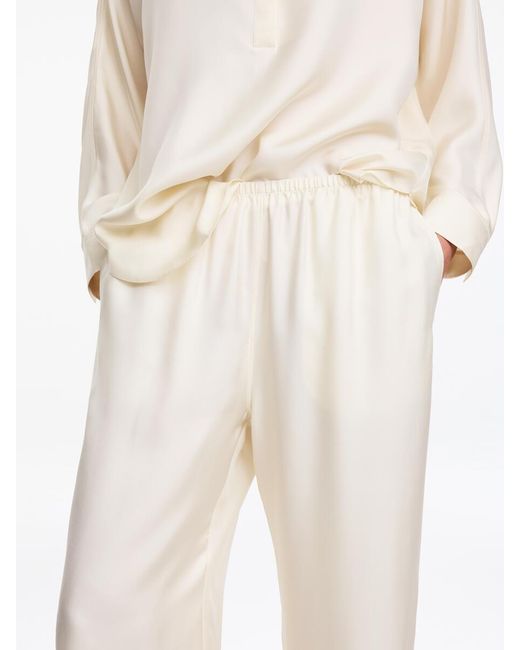 ARKET White Silk Twill Trosuers