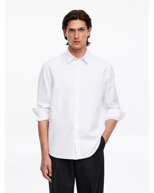 ARKET White Cotton-Tencel Shirt for men