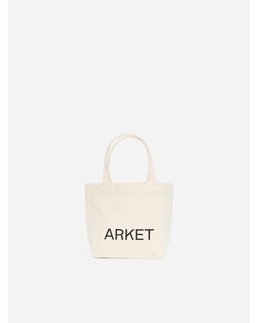 ARKET Black Canvas Mini Tote