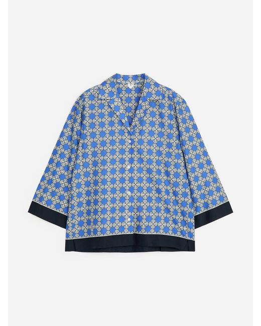 ARKET Blue Lyocell Blend Shirt