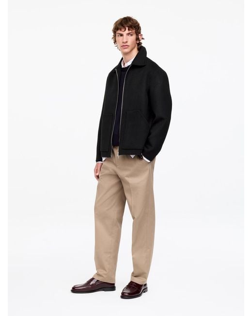 ARKET Black Double-Face Wool Blend Jacket for men