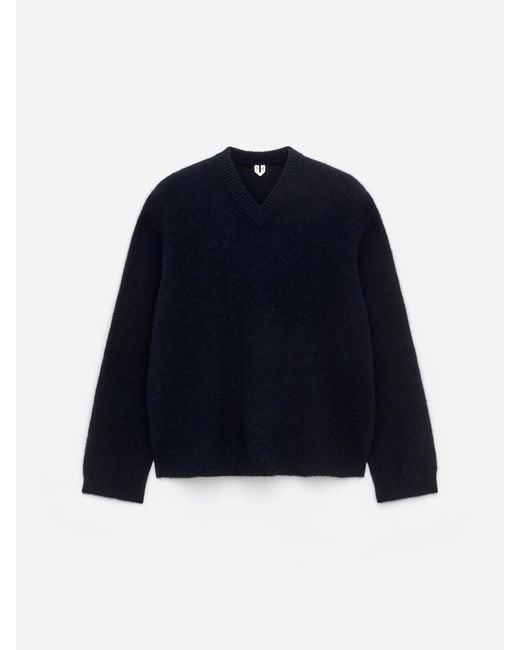 ARKET Black Relaxed Alpaca Wool Blend Jumper for men