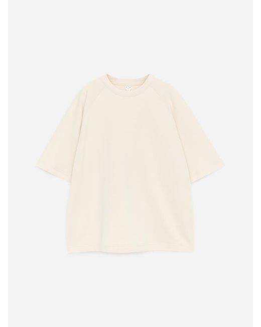ARKET White Short-Sleeve Sweatshirt