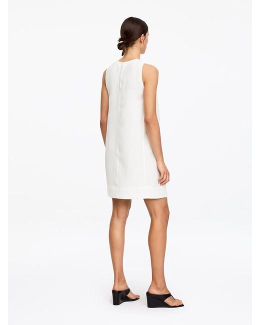 ARKET White Straight-Cut Mini Dress