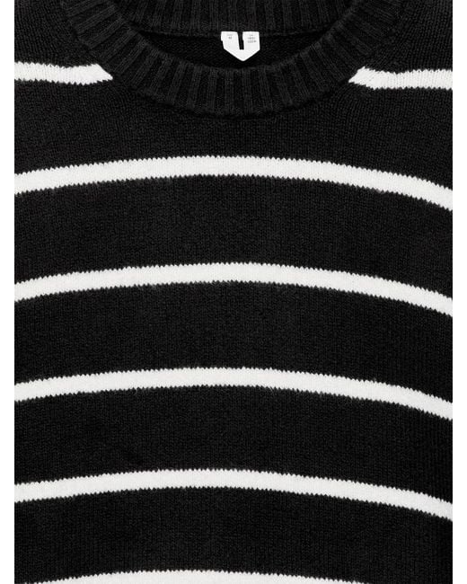 ARKET Black Relaxed Cotton Blend Jumper for men