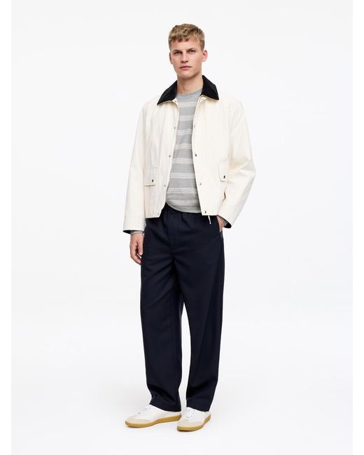 ARKET White Relaxed Long-Sleeve T-Shirt for men