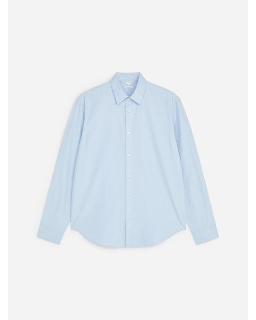 ARKET Blue Cotton-Tencel Shirt for men