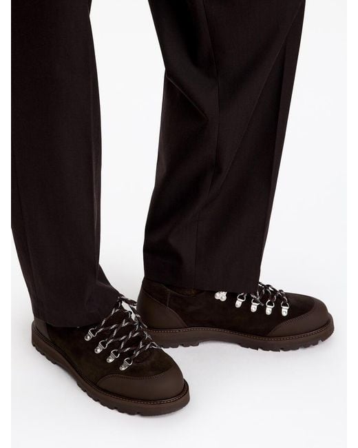 ARKET Black Suede Hiker Shoes for men