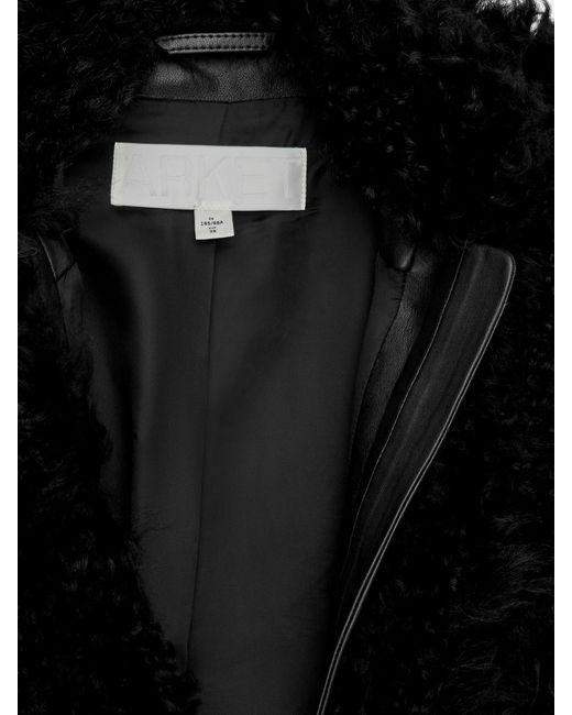 ARKET Black Shearling Jacket