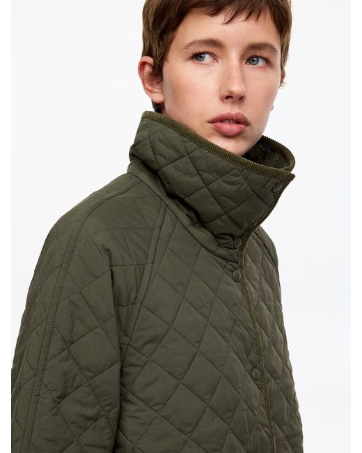ARKET White Relaxed Quilted Jacket