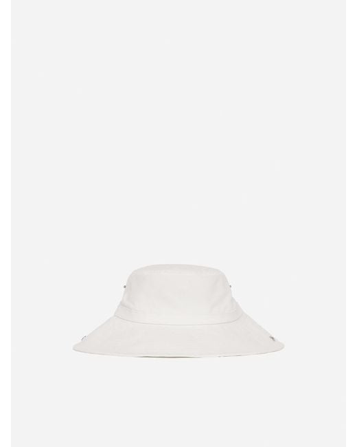 ARKET White Wide-Brim Cotton Hat