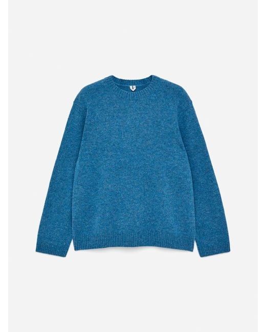 ARKET Blue Crew-Neck Wool Jumper for men