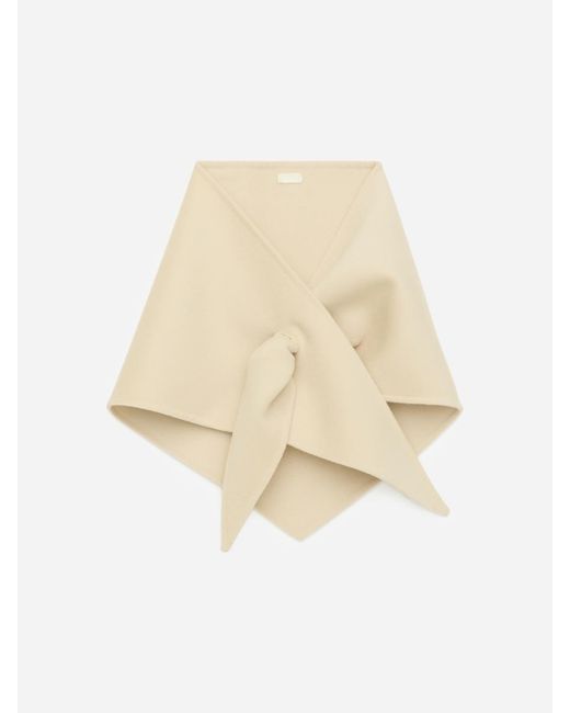 ARKET Natural Triangle Wool Scarf