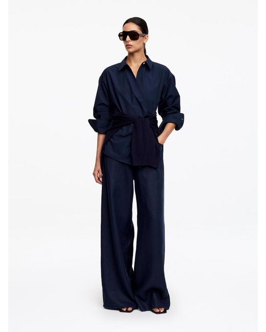 ARKET Blue Wrap Shirt