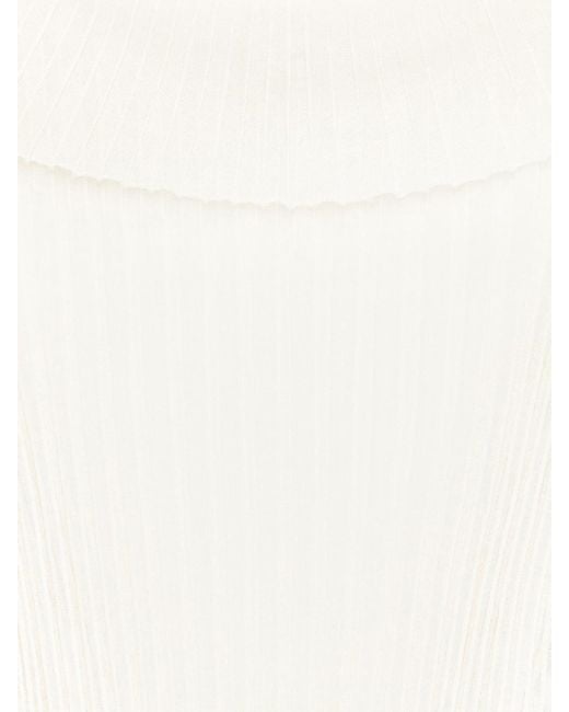 ARKET Natural Rib Roll-Neck Top
