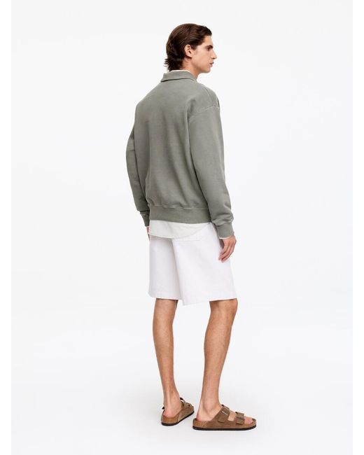 ARKET Gray Half-Zip Sweatshirt for men