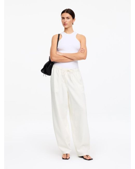 ARKET White Pull-On Denim Trousers