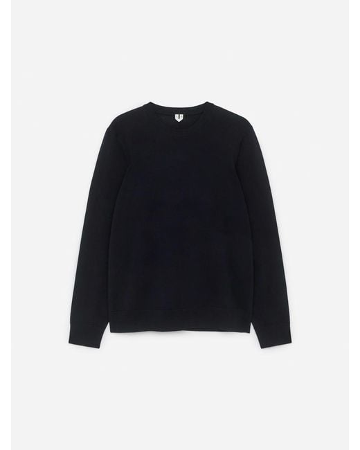 ARKET Black Fine Knit Merino Jumper for men
